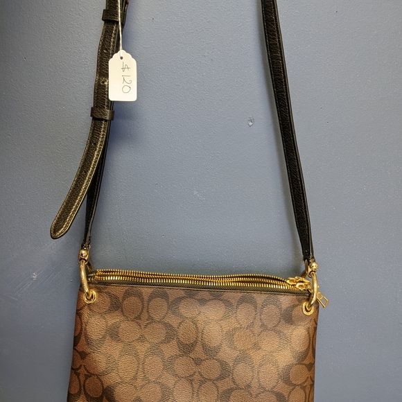 Coach Brown Signature Clutch - Picture 2 of 12